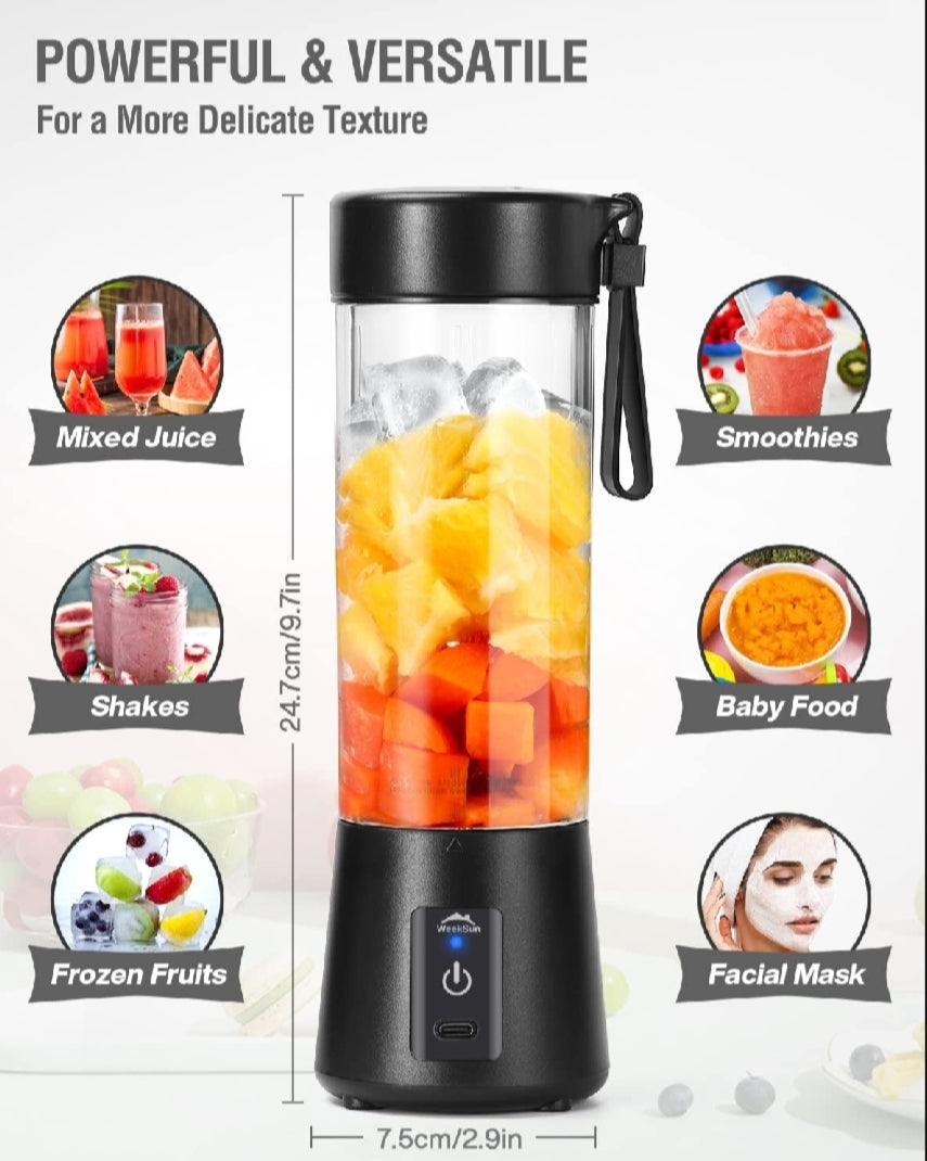 Mini Portable Usb Rechargeable Juicer Blender Mixer