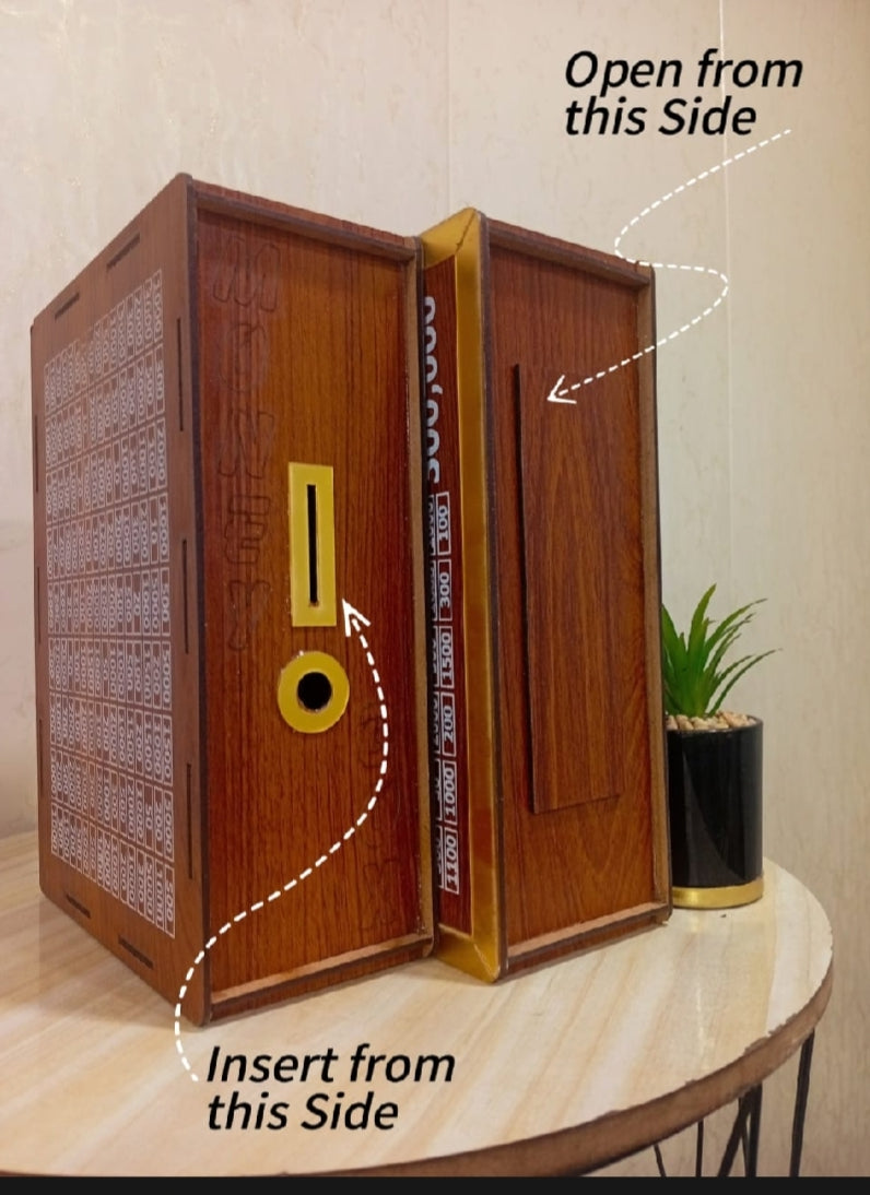 300,000 Saving Box - Wooden Money Saving Challenge Chart